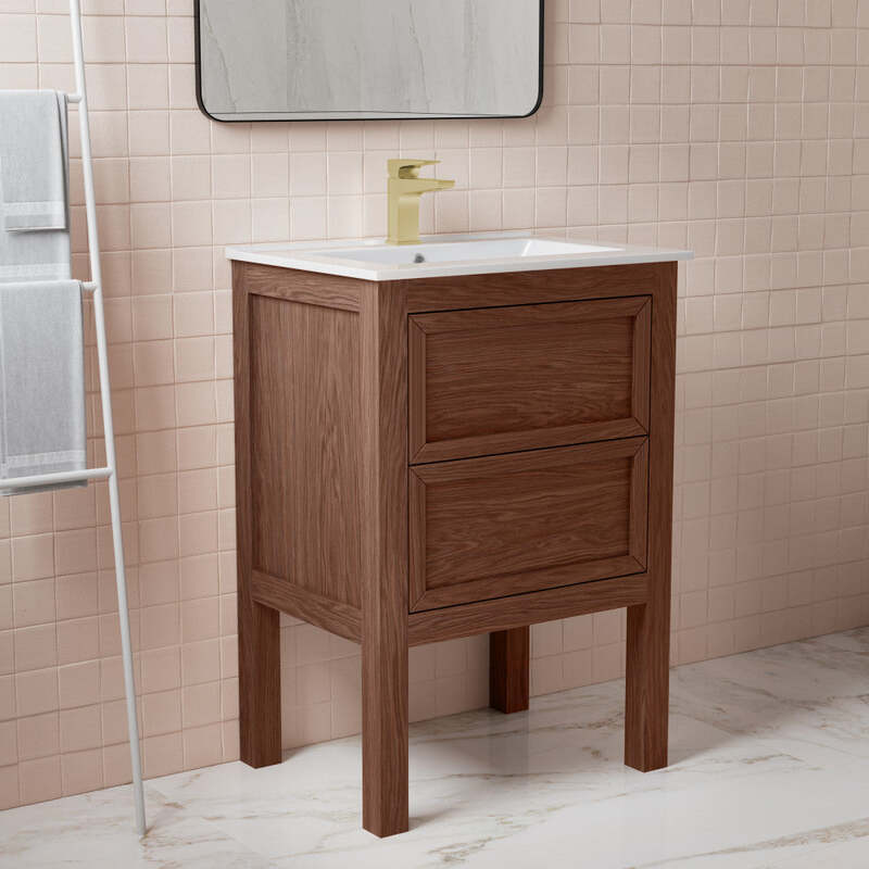 Swiss Madison Nadar 24" Bathroom Vanity in Walnut