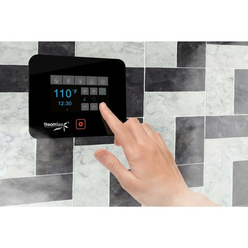 6kW QuickStart Steam Bath Generator with Dual Aroma Pump in Polished Chrome