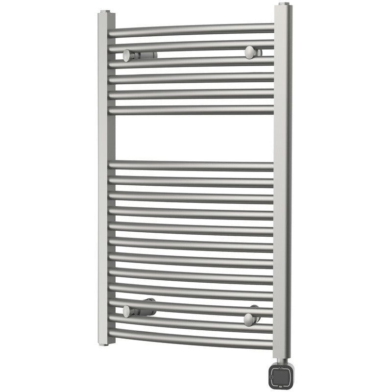 Heatgene Electric Radiator Towel Warmer with Programmable Smart Timer and Temperature Control Brushed, Chrome, Matte Black HG0285