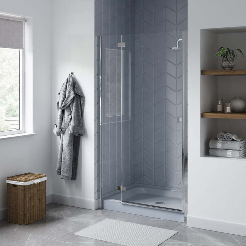 Swiss Madison Voltaire 48 x 36 Single-Threshold, Center Drain, Shower Base in Grey