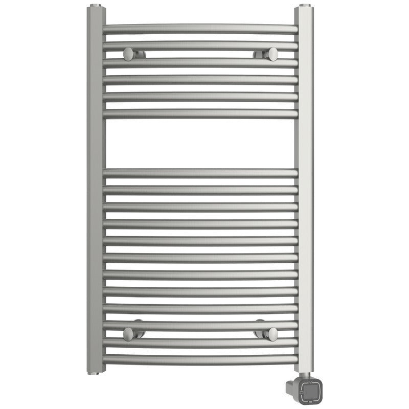 Heatgene Electric Radiator Towel Warmer with Programmable Smart Timer and Temperature Control Brushed, Chrome, Matte Black HG0285