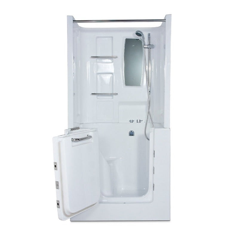 Endurance Endurance Tubs 31-in x 40-in White Acrylic Drain (Right-Hand Drain)