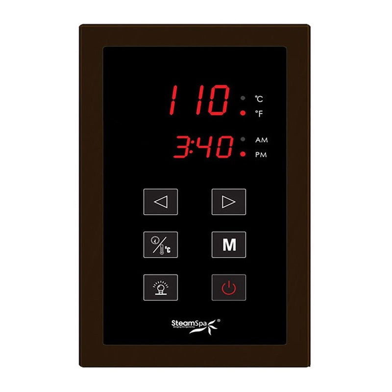 SteamSpa Indulgence 12 KW QuickStart Steam Bath Generator Package with Built-in Auto Drain