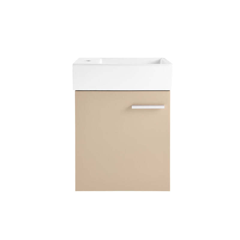 Swiss Madison Colmer 18" Wall-Mounted Bathroom Vanity in Sandstone