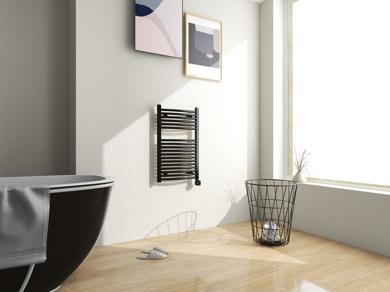 Heatgene Electric Radiator Towel Warmer with Programmable Smart Timer and Temperature Control Brushed, Chrome, Matte Black HG0285