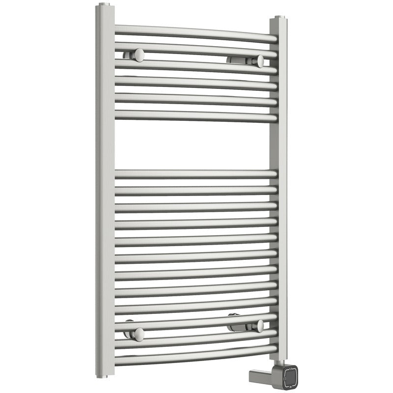Heatgene Electric Radiator Towel Warmer with Programmable Smart Timer and Temperature Control Brushed, Chrome, Matte Black HG0285
