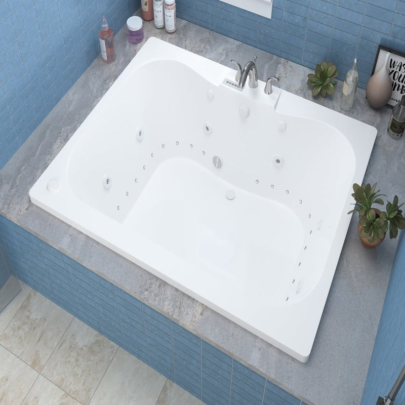 Atlantis Whirlpools Neptune 40.625" x 58.5" Air & Whirlpool Bathtub