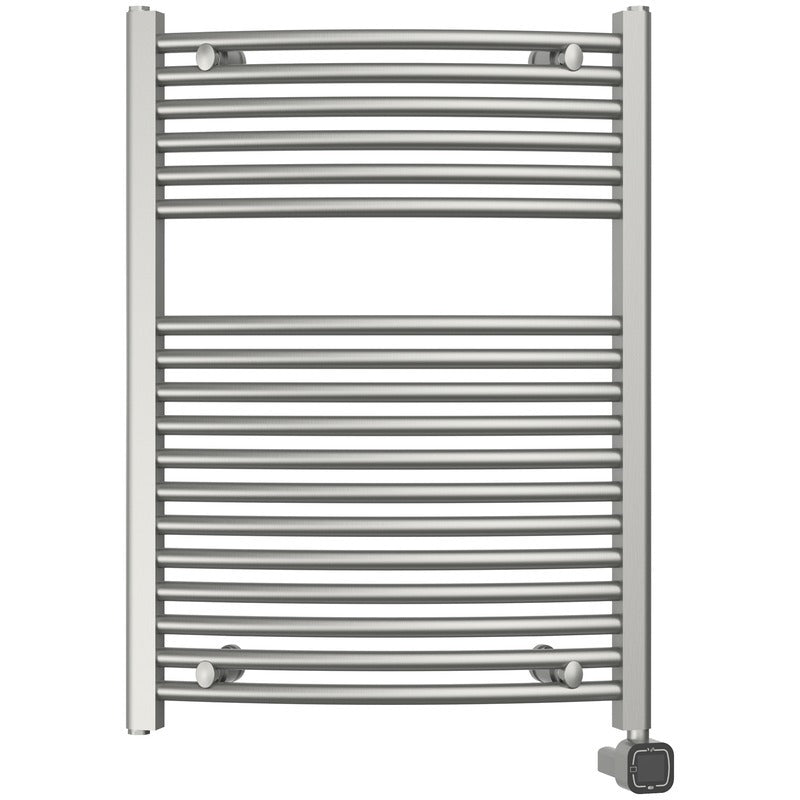 Heatgene Electric Radiator Towel Warmer with Programmable Smart Timer and Temperature Control in Brushed, Chrome, Matte Black HG0286