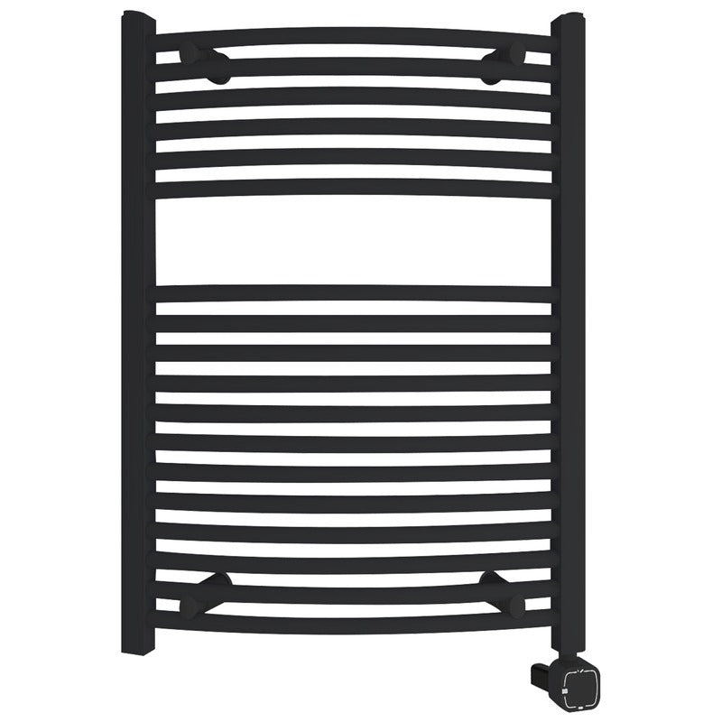 Heatgene Electric Radiator Towel Warmer with Programmable Smart Timer and Temperature Control in Brushed, Chrome, Matte Black HG0286