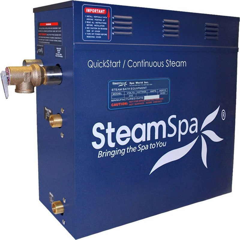 Oasis 6 KW QuickStart Acu-Steam Bath Generator Package in Polished Chrome - SteamSpa OA600CH