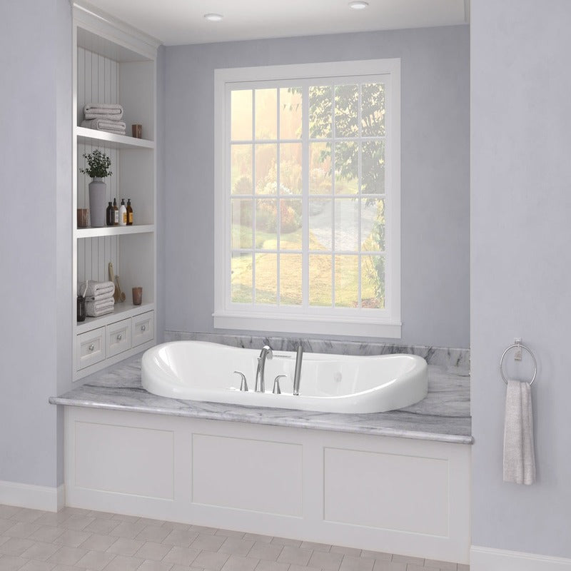 Atlantis Whirlpools Indulgence 41.25" x 71.125" Dual Jetted Air and Whirlpool Bathtub
