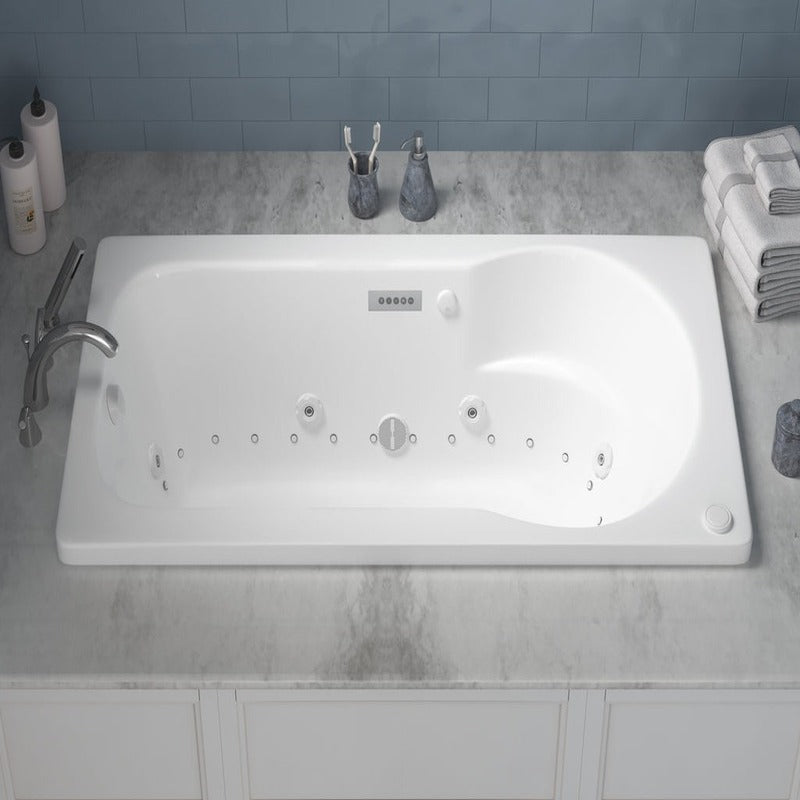 Atlantis Whirlpools Zepher 31.625" x 59.5" Air and Whirlpool Bathtub
