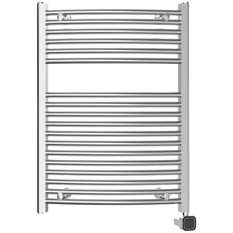 Heatgene Electric Radiator Towel Warmer with Programmable Smart Timer and Temperature Control in Brushed, Chrome, Matte Black HG0286