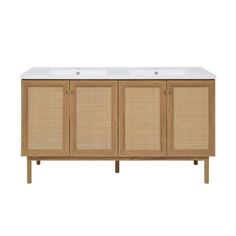 Swiss Madison Classé 60" Bathroom Vanity in Oak