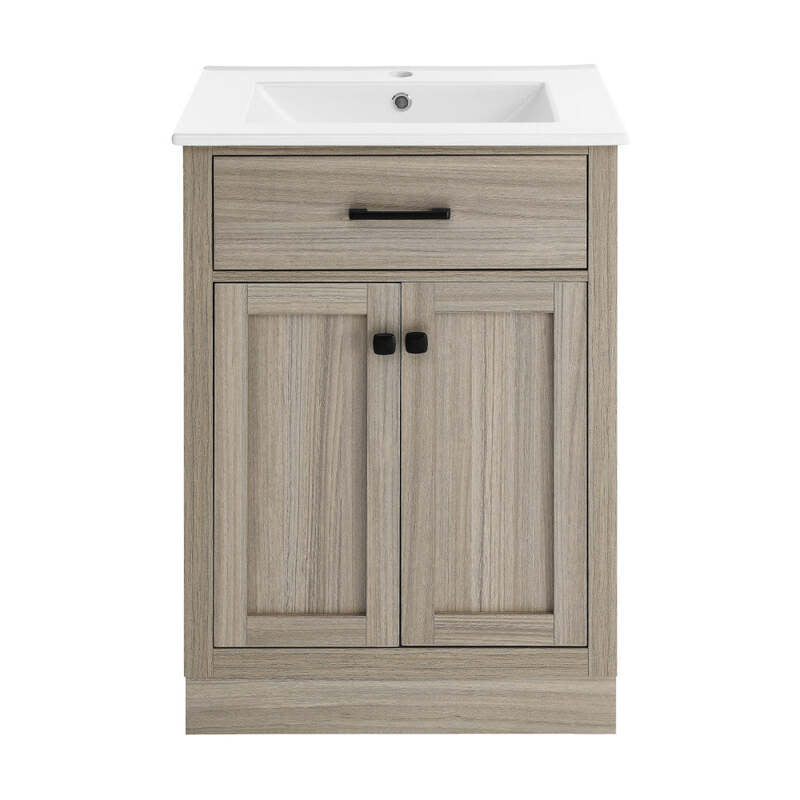 Swiss Madison Burdon 24" Bathroom Vanity in Oak