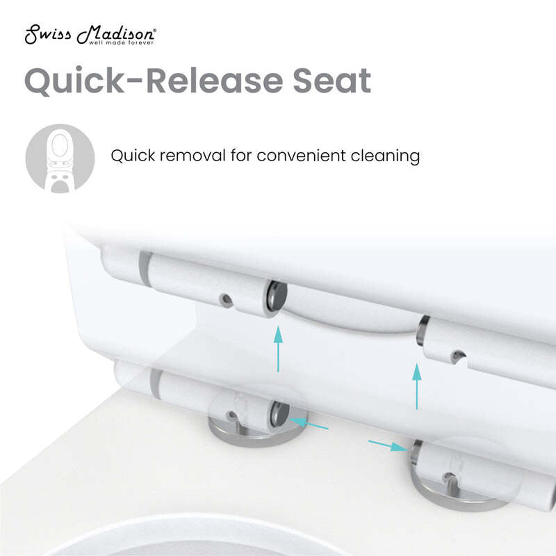 Swiss Madison Hugo One-Piece Elongated Toilet Dual-Flush 1.1/1.6 gpf, Touchless