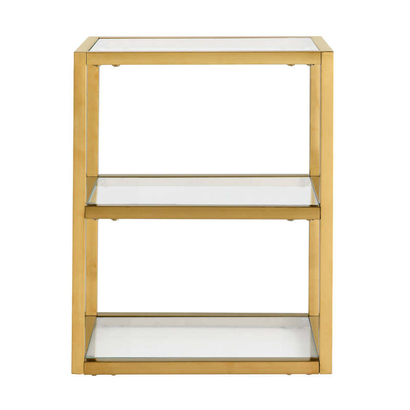 Swiss Madison Pierre 16"x20"x10" Wall-Mounted Linen Cabinet in Brushed Gold