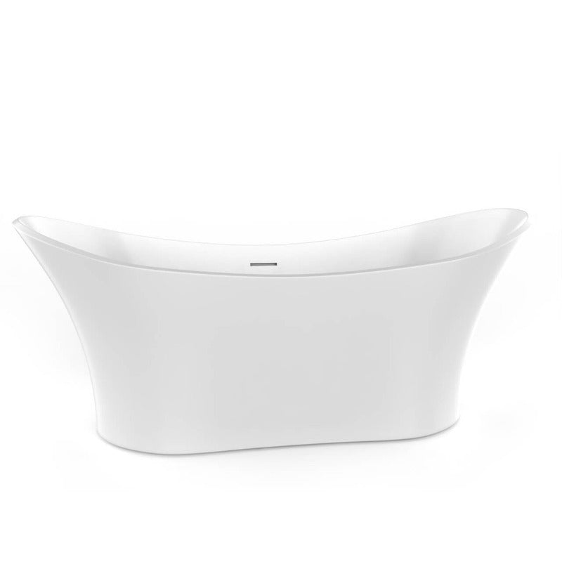 Ventura 69" Solid Surface Freestanding Bathtub (Whit / Grey / Black)
