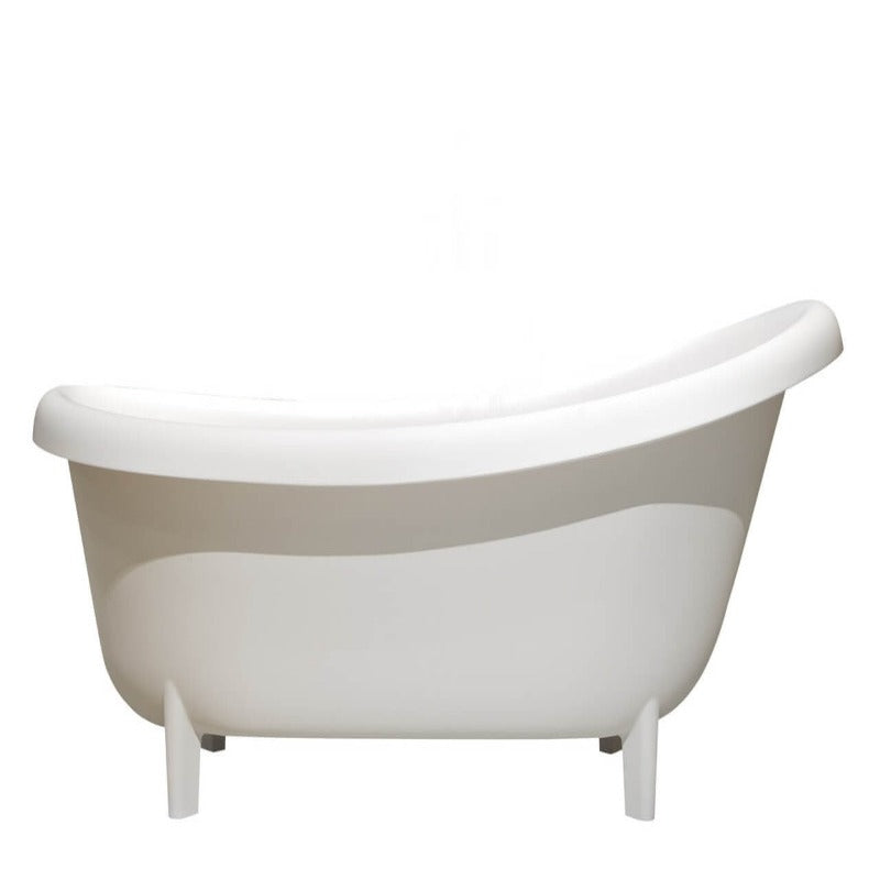 Beverly 71" Solid Surface Bathtub (White / Black)
