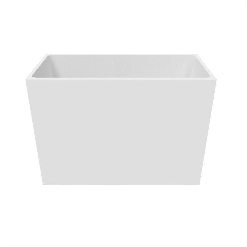 Britney 59" Freestanding Acrylic Soaking Bathtub (White / Black)