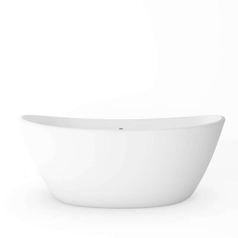 Avalon 59" Solid Surface Bathtub (White / Grey / Black)