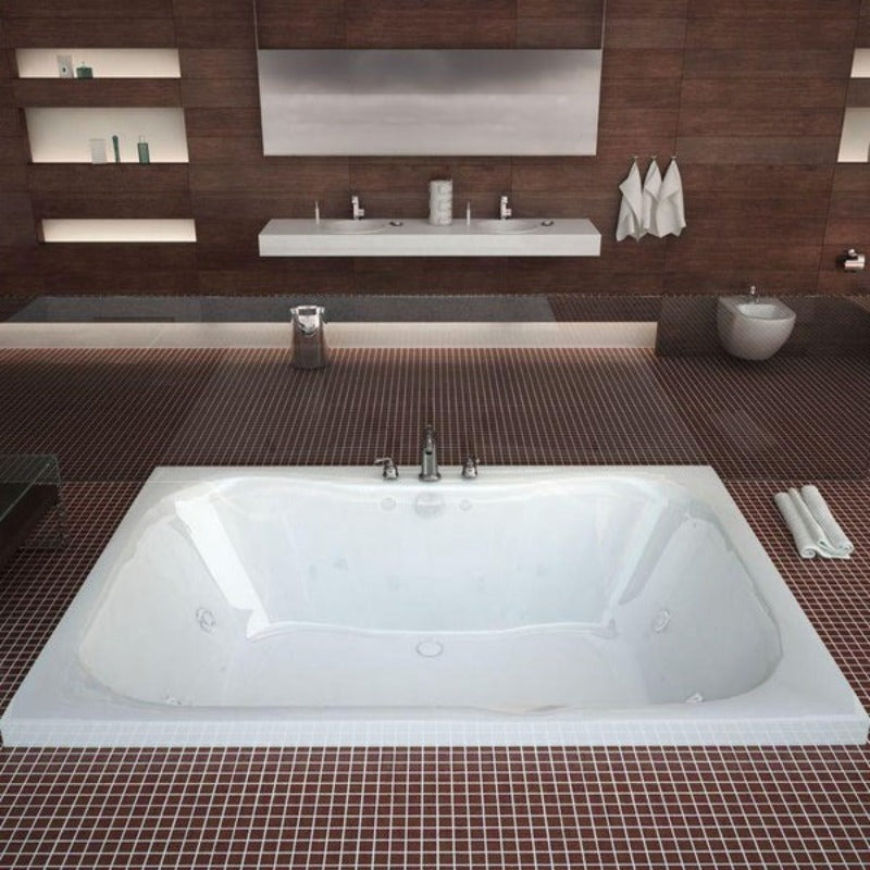 ANZZI 4060NWR ATLANTIS WHIRLPOOLS NEPTUNE 40 X 60 RECTANGULAR WHIRLPOOL JETTED BATHTUB