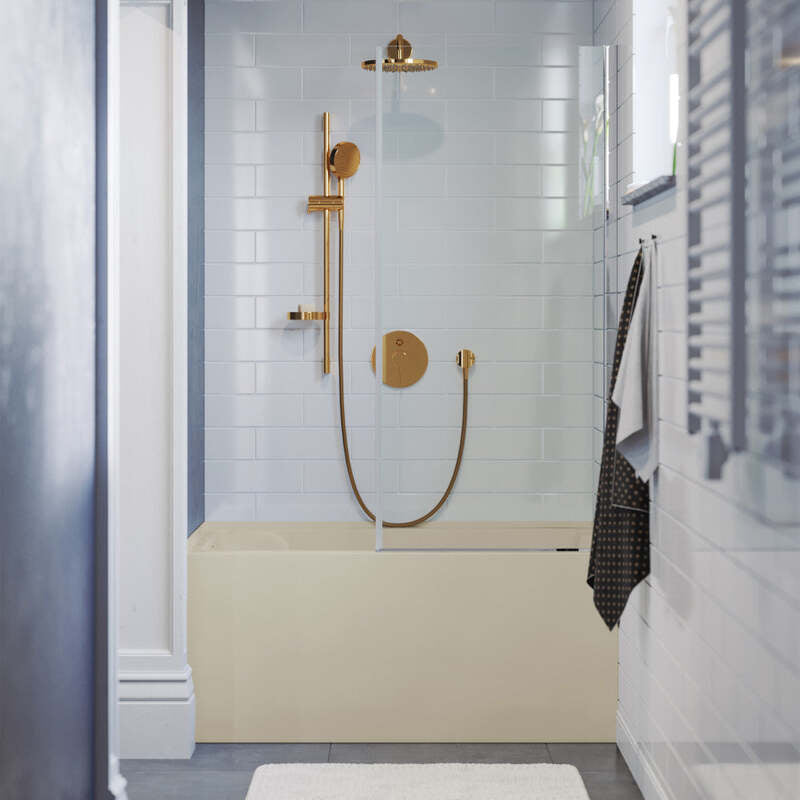 Swiss Madison Voltaire 48" X 32" Left-Hand Drain Alcove Bathtub with Apron in Bisque
