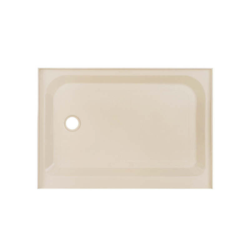 Swiss Madison Voltaire 48 x 36 Single-Threshold, Left-Hand Drain, Shower Base in Biscuit
