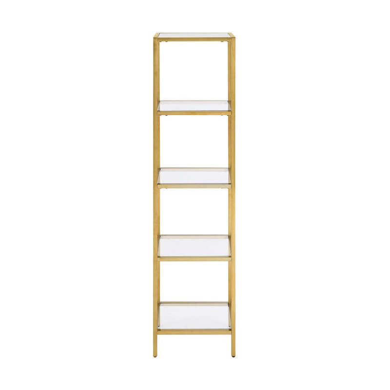 Swiss Madison Pierre 16"x65"x14" Freestanding Linen Cabinet in Brushed Gold