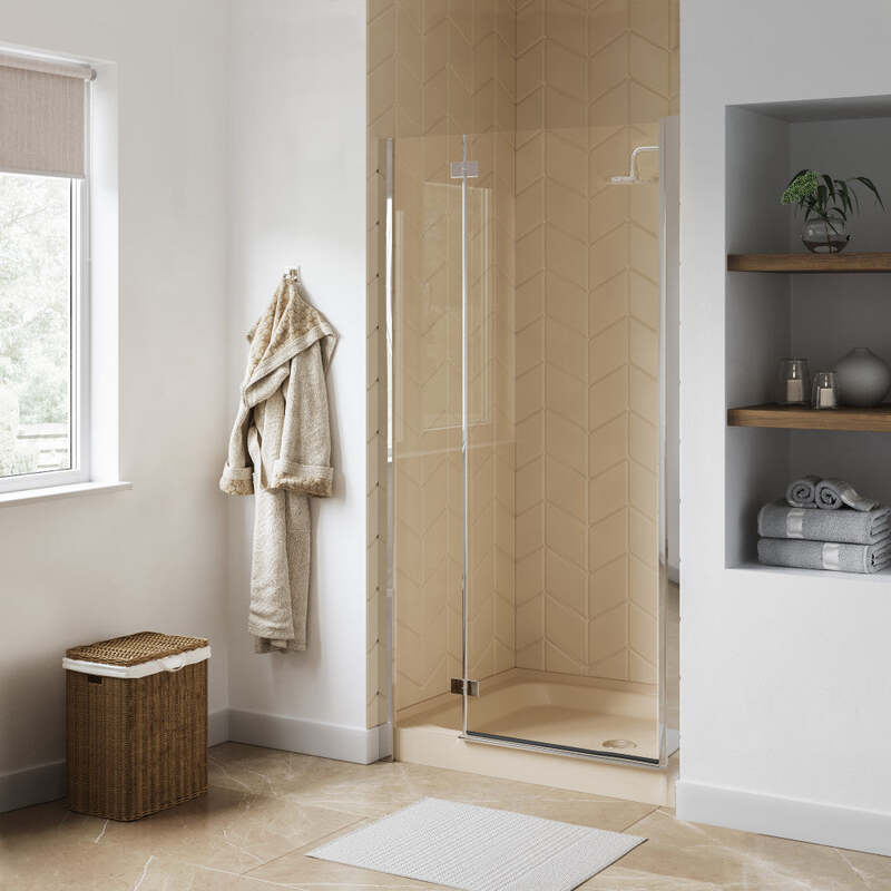 Swiss Madison Voltaire 36 x 36 Single-Threshold, Center Drain, Shower Base in Biscuit