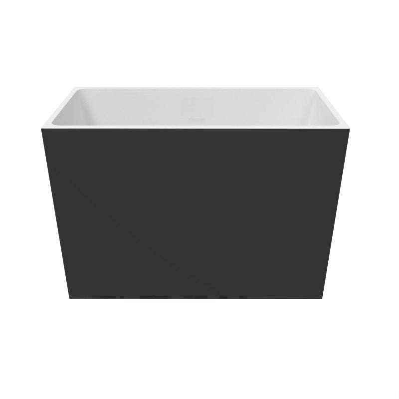 Britney 63" Freestanding Acrylic Soaking Bathtub ( White / Black )