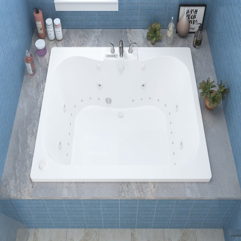 Atlantis Whirlpools Neptune 40.625" x 58.5" Air & Whirlpool Bathtub