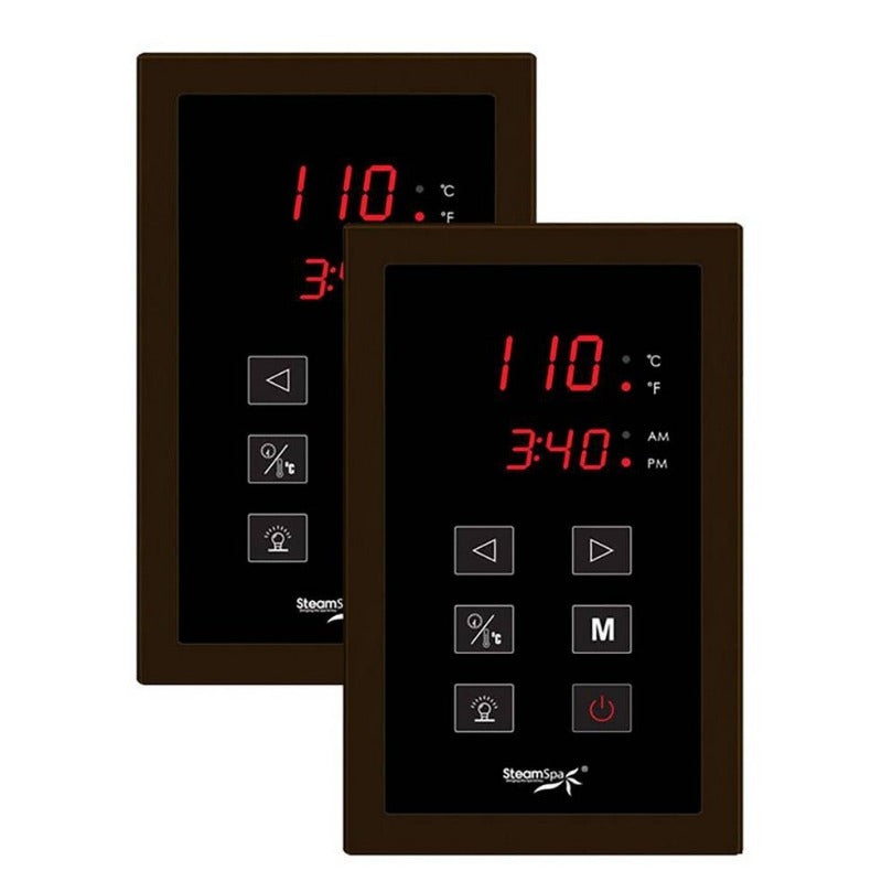 SteamSpa Royal 12 KW QuickStart Acu-Steam Bath Generator Package with Built-in Auto Drain in Oil Rubbed Bronze RYT1200OB-A