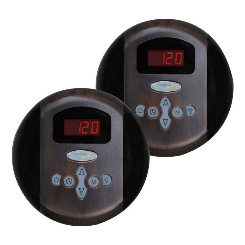 SteamSpa Royal 12 KW QuickStart Acu-Steam Bath Generator Package with Built-in Auto Drain in Oil Rubbed Bronze RY1200OB-A