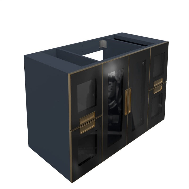 Perris 48" Modern Wall Mounted Bathroom Vanity Base