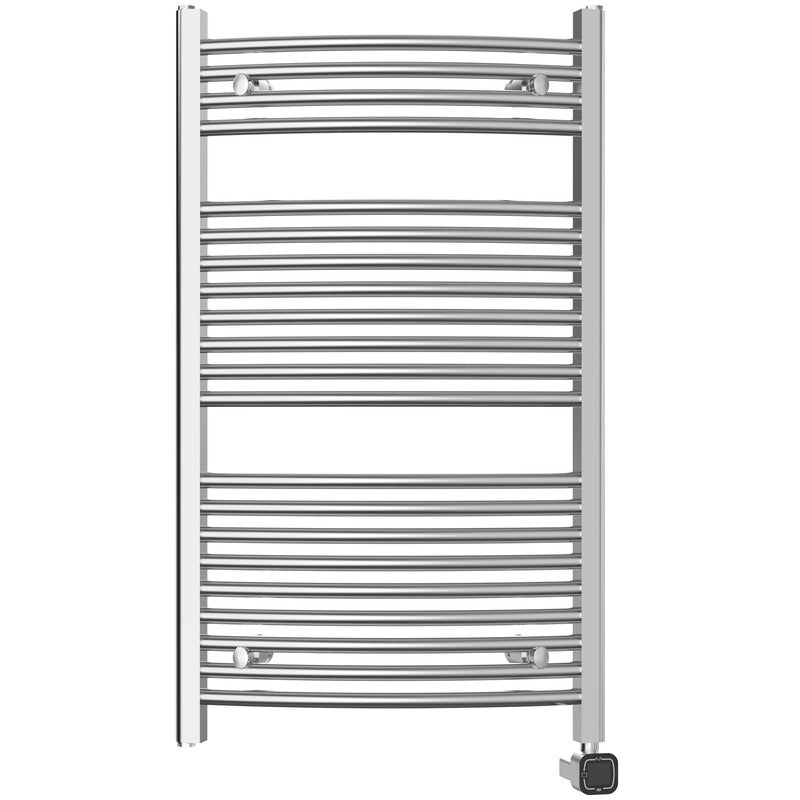 Heatgene Large Electric Radiator Towel Warmer with Programmable Smart Timer and Temperature Control in Brushed, Chrome, Matte Black, Gloss White HGR02106