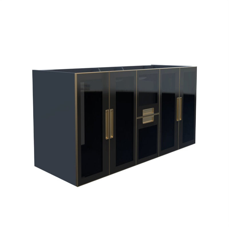 Perris 60" Modern Wall Mounted Bathroom Vanity Base