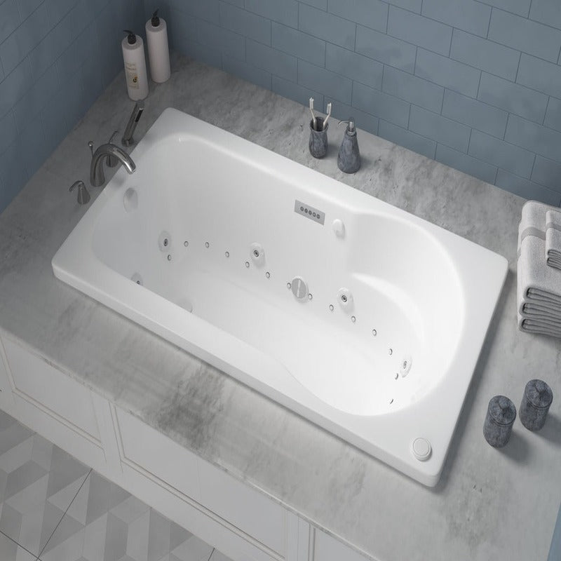 Atlantis Whirlpools Zepher 31.625" x 59.5" Air and Whirlpool Bathtub