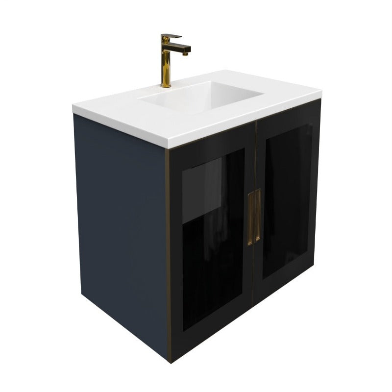 Cristobal 36" Modern Wall Mounted Bathroom Vanity Set