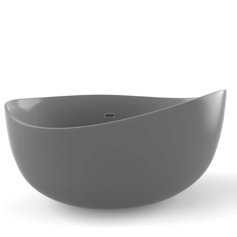 Cupertino 71" Freestanding Solid Surface Bathtub (White / Grey / Black)
