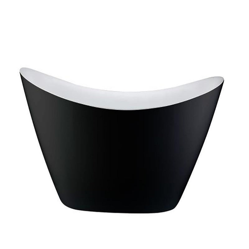 Amy Acrylic Soaking Bathtub 68" ( White / Black )
