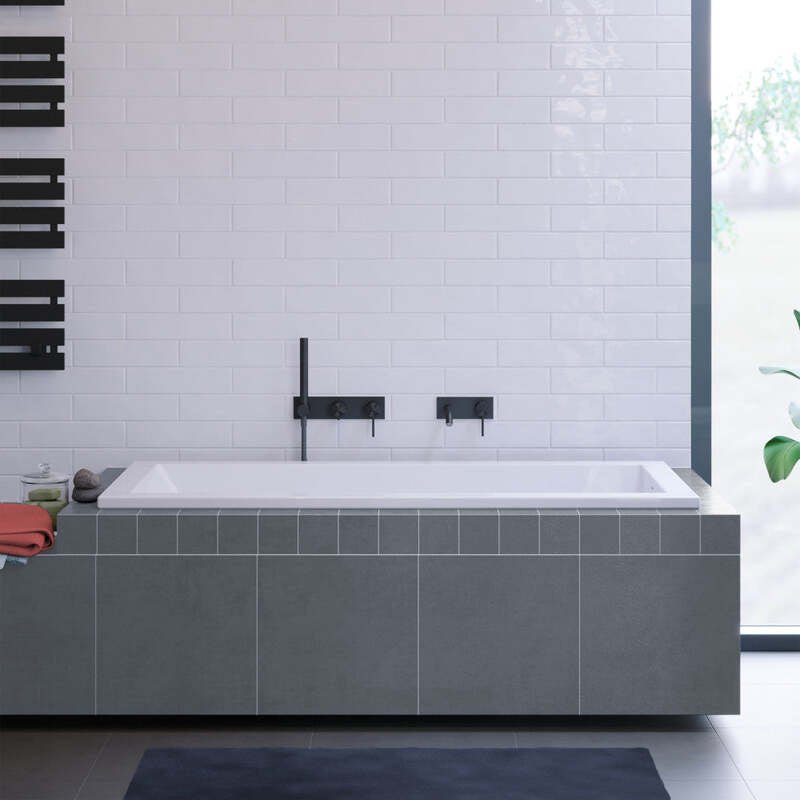 Swiss Madison Voltaire 48" x 32" Reversible Drain Drop-In Bathtub