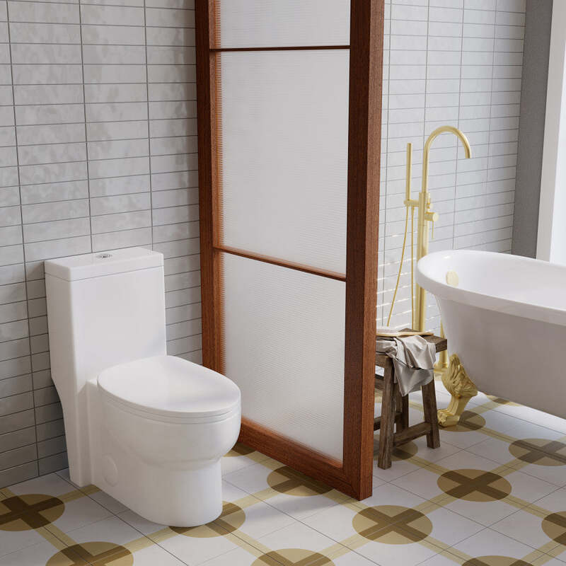 Swiss Madison Soleil One-Piece Elongated Toilet Gravity Dual-Flush 1.1/1.6 gpf