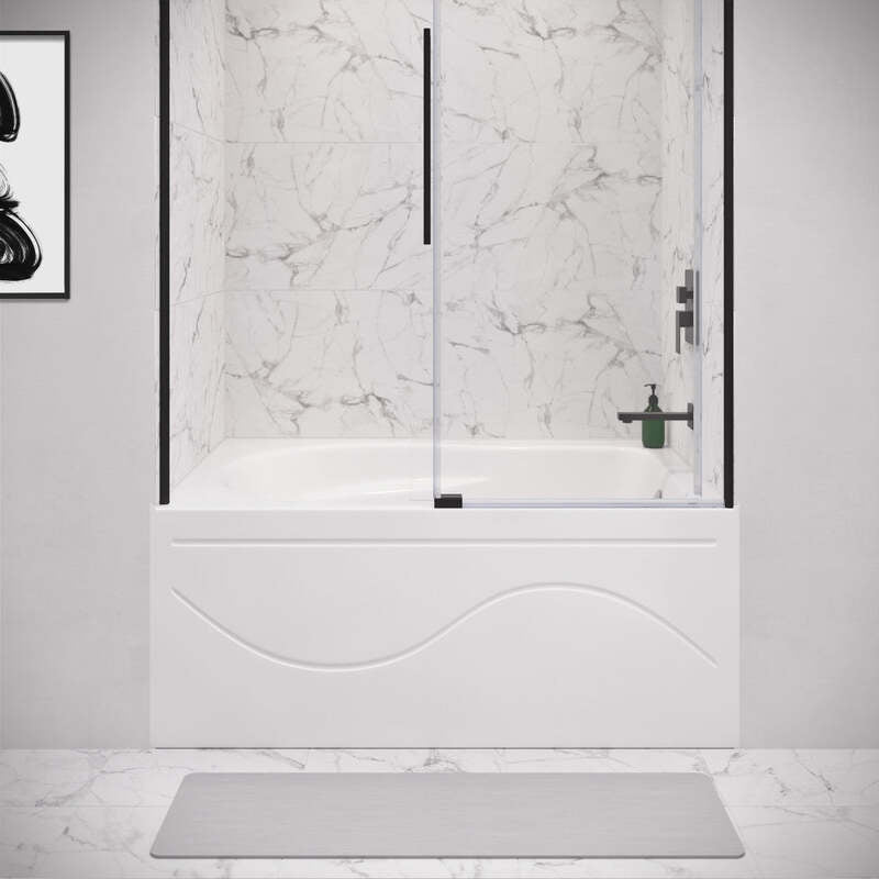 Swiss Madison Ivy 54'' x 30 Bathtub with Apron Right Hand Drain in White