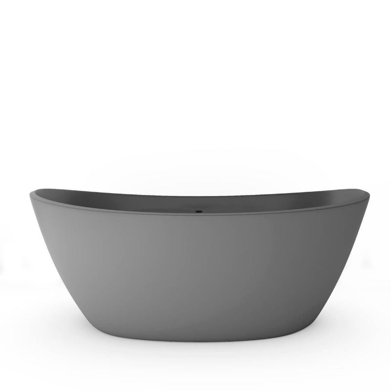 Avalon 59" Solid Surface Bathtub (White / Grey / Black)