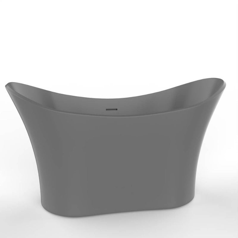 Ventura 69" Solid Surface Freestanding Bathtub (Whit / Grey / Black)