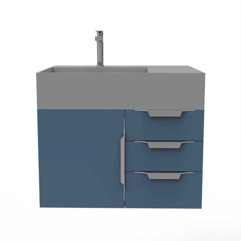 Arrowhead 36" Blue Vanity Set with  ( White / Grey / Black ) Top