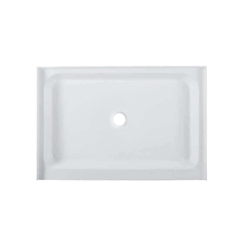 Swiss Madison Voltaire 48 x 32 Acrylic White, Single-Threshold, Center Drain, Shower Base