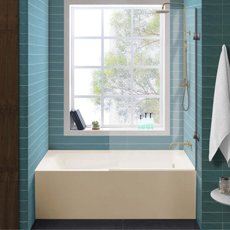 Swiss Madison Voltaire 60" X 32" Right-Hand Drain Alcove Bathtub with Apron in Bisque