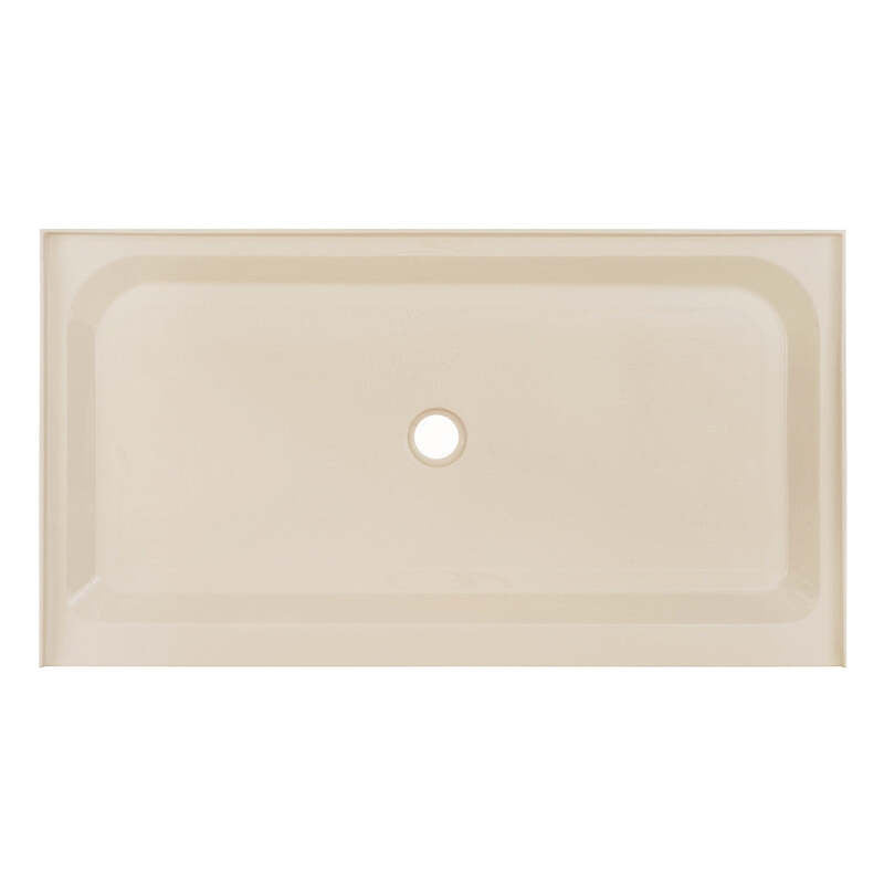 Swiss Madison Voltaire 60 x 36 Single-Threshold, Center Drain, Shower Base in Biscuit